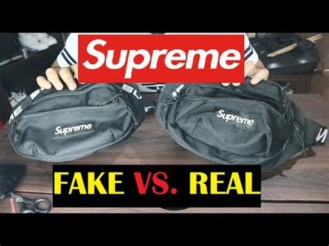 real versus fake supremem waist bag|real vs false supreme shoes.